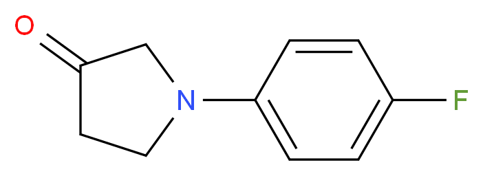 1-(4-fluorophenyl)pyrrolidin-3-one_分子结构_CAS_536742-69-5)