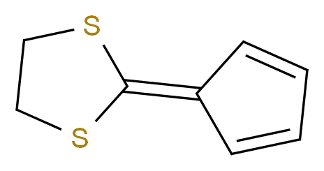 2-(cyclopenta-2,4-dien-1-ylidene)-1,3-dithiolane_分子结构_CAS_3357-53-7