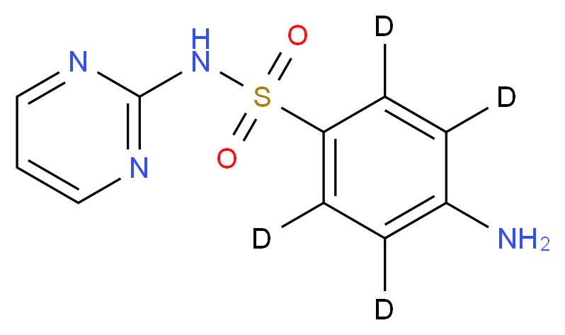 4-amino-N-(pyrimidin-2-yl)(<sup>2</sup>H<sub>4</sub>)benzene-1-sulfonamide_分子结构_CAS_1020719-78-1