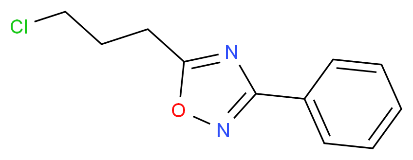 5-(3-chloropropyl)-3-phenyl-1,2,4-oxadiazole_分子结构_CAS_91066-23-8