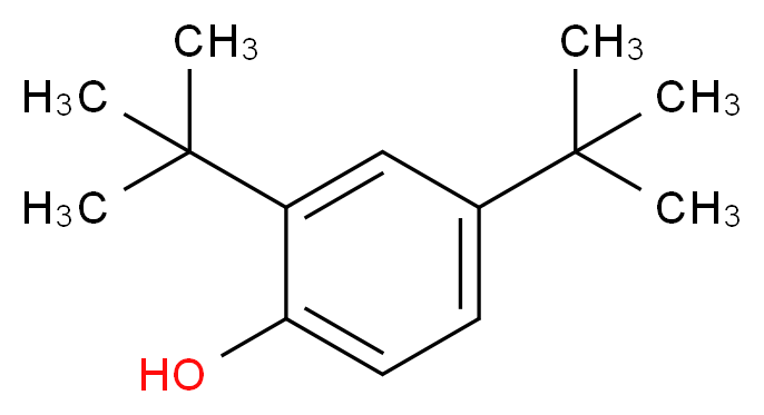 2,4-二叔丁基苯酚_分子结构_CAS_96-76-4)