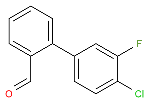 4'-Chloro-3'-fluoro[1,1'-biphenyl]-2-carbaldehyde_分子结构_CAS_)