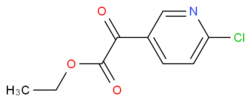 ethyl 2-(6-chloropyridin-3-yl)-2-oxoacetate_分子结构_CAS_902837-55-2