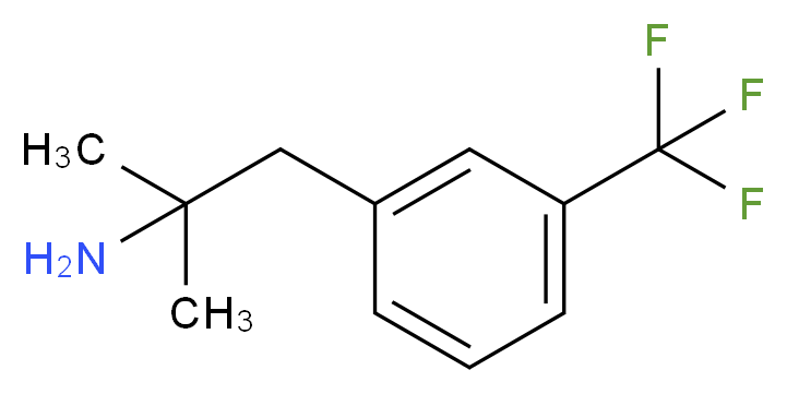 1,1-DIMETHYL-2-(3-TRIFLUOROMETHYL-PHENYL)-ETHYLAMINE_分子结构_CAS_1645-09-6)