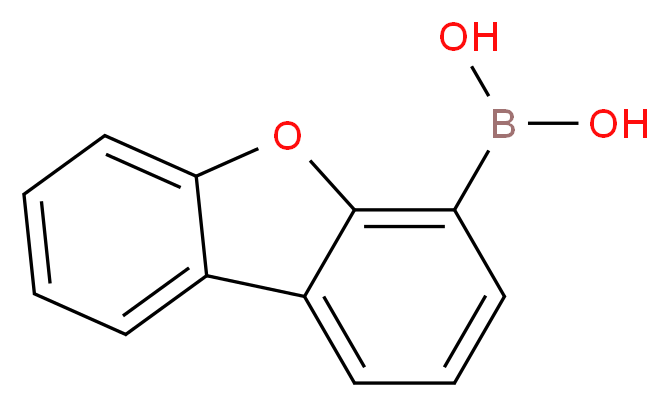 {8-oxatricyclo[7.4.0.0?,?]trideca-1(9),2(7),3,5,10,12-hexaen-6-yl}boronic acid_分子结构_CAS_100124-06-9