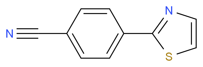 4-(1,3-thiazol-2-yl)benzonitrile_分子结构_CAS_672324-84-4