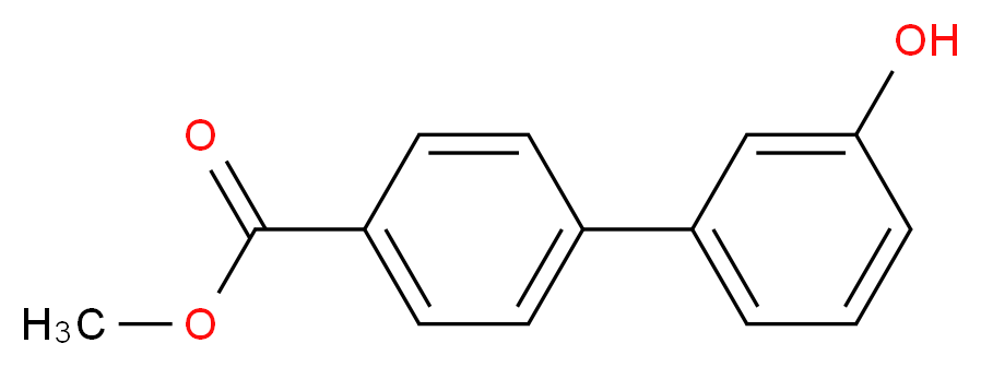 4-(3-羟苯基)苯甲酸甲酯_分子结构_CAS_579511-01-6)