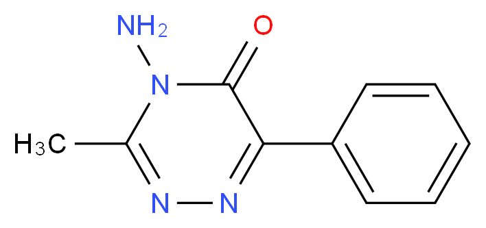 4-amino-3-methyl-6-phenyl-4,5-dihydro-1,2,4-triazin-5-one_分子结构_CAS_41394-05-2