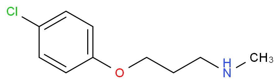 [3-(4-Chloro-phenoxy)-propyl]-methyl-amine_分子结构_CAS_)