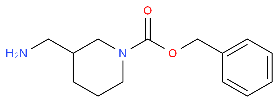 benzyl 3-(aminomethyl)piperidine-1-carboxylate_分子结构_CAS_315717-76-1