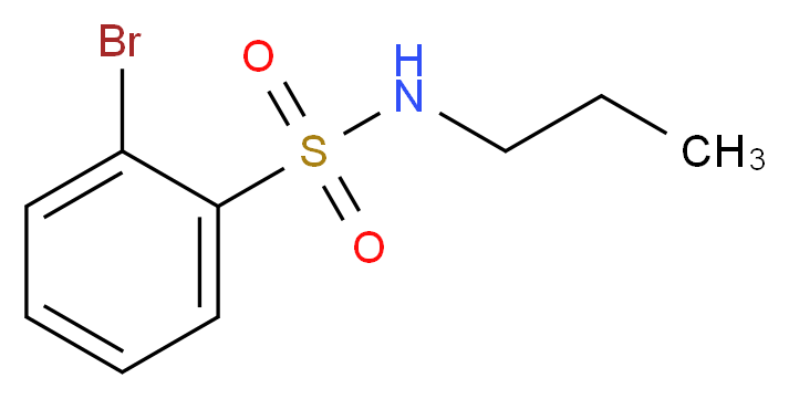 2-Bromo-N-n-propylbenzenesulfonamide_分子结构_CAS_)