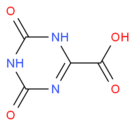 4,6-dioxo-1,4,5,6-tetrahydro-1,3,5-triazine-2-carboxylic acid_分子结构_CAS_937-13-3