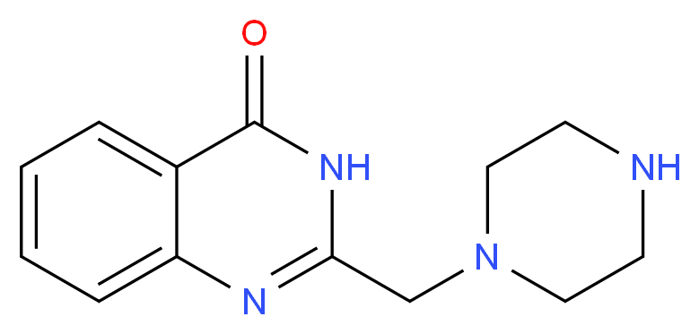 2-(piperazin-1-ylmethyl)quinazolin-4(3H)-one_分子结构_CAS_)