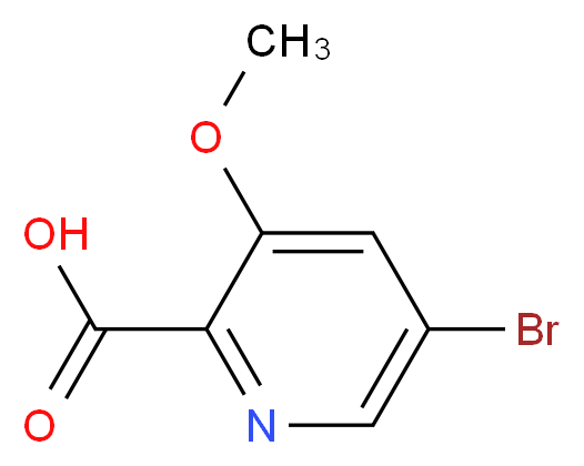 5-bromo-3-methoxypyridine-2-carboxylic acid_分子结构_CAS_1142191-66-9