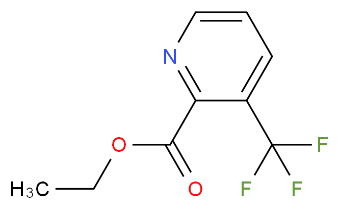 Ethyl 3-(trifluoromethyl)-2-pyridinecarboxylate_分子结构_CAS_)