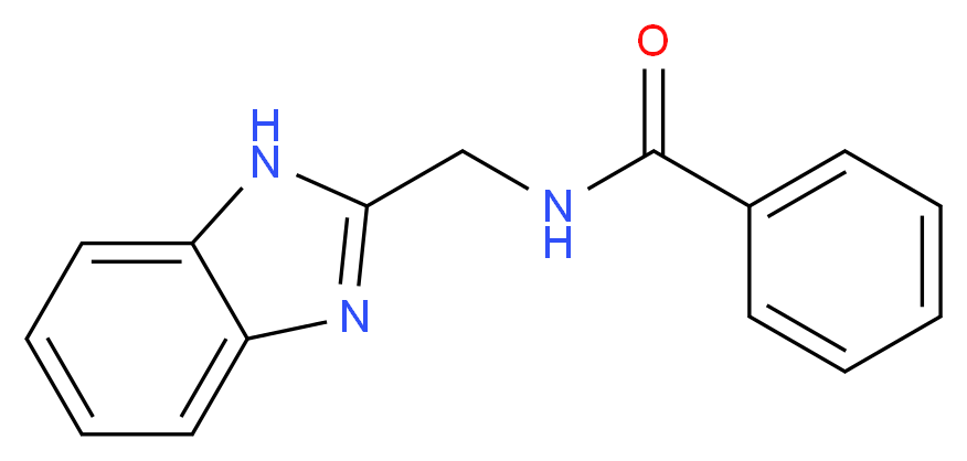 N-(1H-1,3-benzodiazol-2-ylmethyl)benzamide_分子结构_CAS_5805-60-7