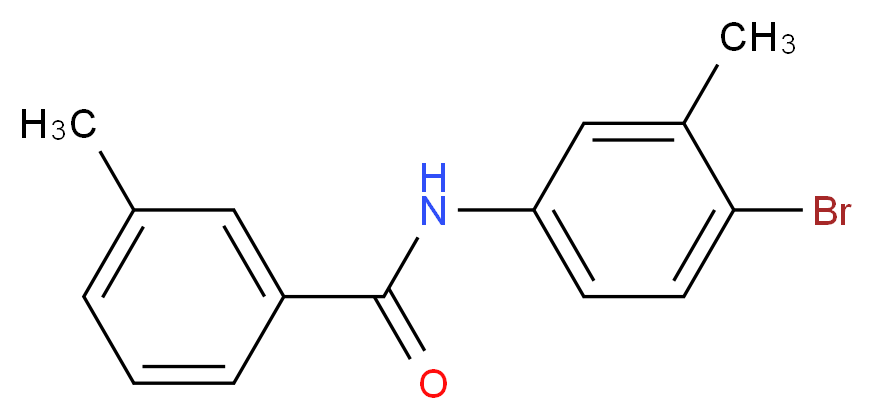 N-(4-Bromo-3-methylphenyl)-3-methylbenzamide_分子结构_CAS_330468-23-0)