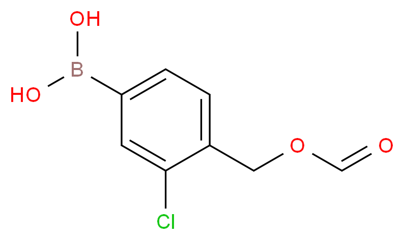 3-氯-4-(甲氧基羰基)苯硼酸_分子结构_CAS_603122-82-3)