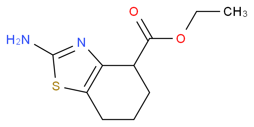 Ethyl 2-amino-4,5,6,7-tetrahydro-1,3-benzothiazole-4-carboxylate_分子结构_CAS_76263-11-1)