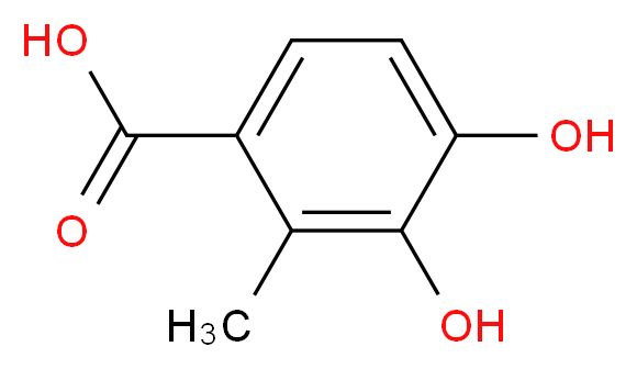 3,4-dihydroxy-2-methylbenzoic acid_分子结构_CAS_168899-47-6