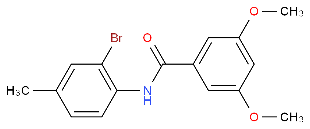 N-(2-bromo-4-methylphenyl)-3,5-dimethoxybenzamide_分子结构_CAS_352688-91-6)