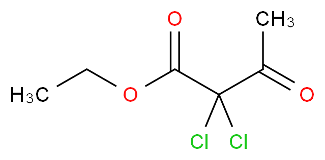 Ethyl 2,2-dichloro-3-oxobutanoate_分子结构_CAS_6134-66-3)