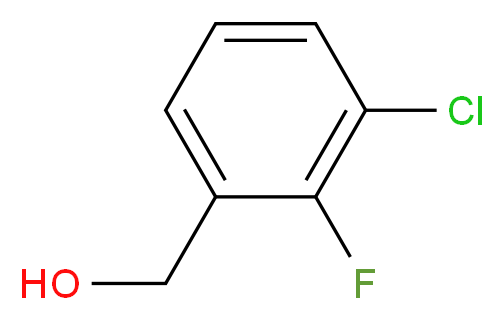 (3-chloro-2-fluorophenyl)methanol_分子结构_CAS_261723-30-2