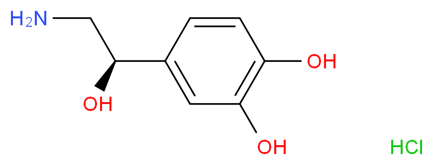 L-Norepinephrine hydrochloride_分子结构_CAS_329-56-6)