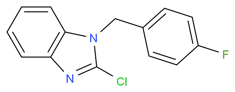 2-Chloro-1-(4-fluorobenzyl)-1H-benzimidazole_分子结构_CAS_)
