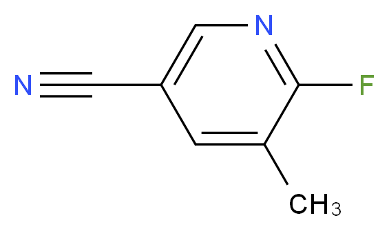 6-fluoro-5-methylpyridine-3-carbonitrile_分子结构_CAS_261625-67-6