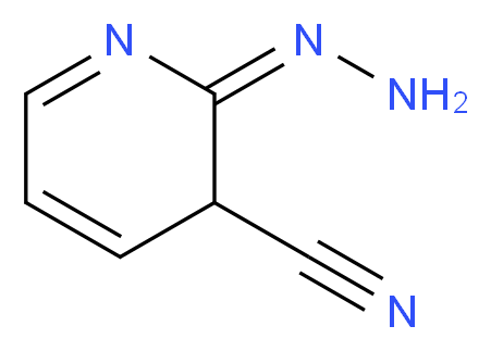 (2E)-2-hydrazinylidene-2,3-dihydropyridine-3-carbonitrile_分子结构_CAS_368869-92-5