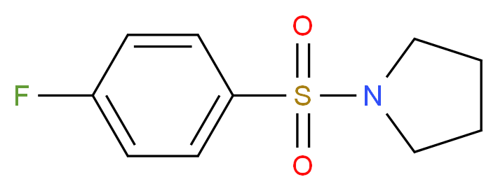 1-(4-fluorobenzenesulfonyl)pyrrolidine_分子结构_CAS_157187-14-9