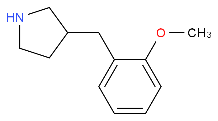 3-(2-Methoxybenzyl)pyrrolidine_分子结构_CAS_191800-50-7)