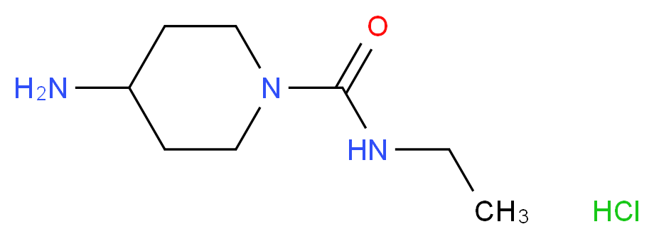 4-Amino-N-ethylpiperidine-1-carboxamide hydrochloride_分子结构_CAS_675112-80-8)