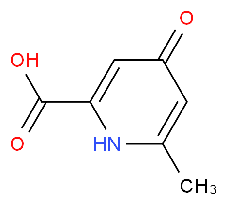 6-methyl-4-oxo-1,4-dihydropyridine-2-carboxylic acid_分子结构_CAS_14255-41-5