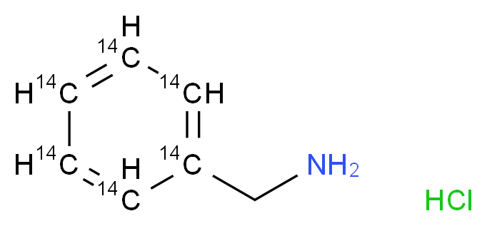 Benzylamine-ring-UL-14C hydrochloride_分子结构_CAS_108321-65-9)