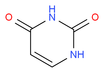 1,2,3,4-tetrahydropyrimidine-2,4-dione_分子结构_CAS_66-22-8