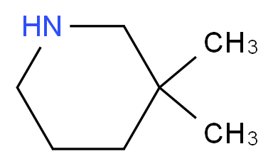 3,3-Dimethylpiperidine_分子结构_CAS_1193-12-0)