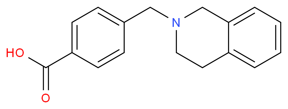 4-(3,4-dihydro-2(1H)-isoquinolinylmethyl)benzoic acid_分子结构_CAS_333357-96-3)