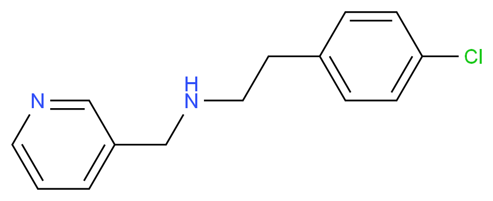 [2-(4-chlorophenyl)ethyl](pyridin-3-ylmethyl)amine_分子结构_CAS_113248-68-3