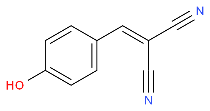 2-[(4-hydroxyphenyl)methylidene]propanedinitrile_分子结构_CAS_3785-90-8