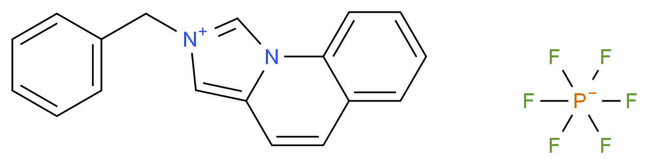 2-benzylimidazo[1,5-a]quinolin-2-ium; hexafluoro-λ<sup>5</sup>-phosphanuide_分子结构_CAS_849797-79-1