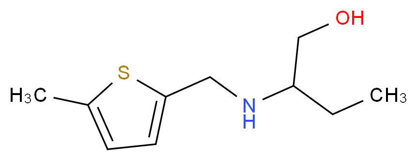 2-{[(5-methyl-2-thienyl)methyl]amino}-1-butanol_分子结构_CAS_869943-08-8)