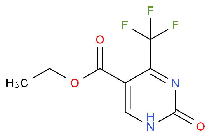 5-Ethoxycarbonyl-4-(trifluoromethyl)-pyrimidin-2-(1H)-one_分子结构_CAS_154934-97-1)