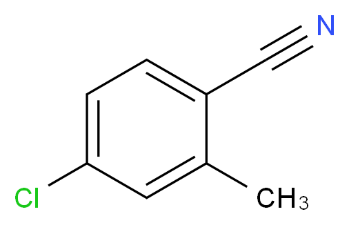 4-chloro-2-methylbenzonitrile_分子结构_CAS_50712-68-0
