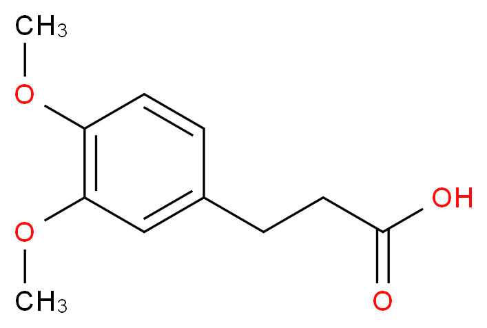 3-(3,4-Dimethoxyphenyl)Propionic Acid_分子结构_CAS_)