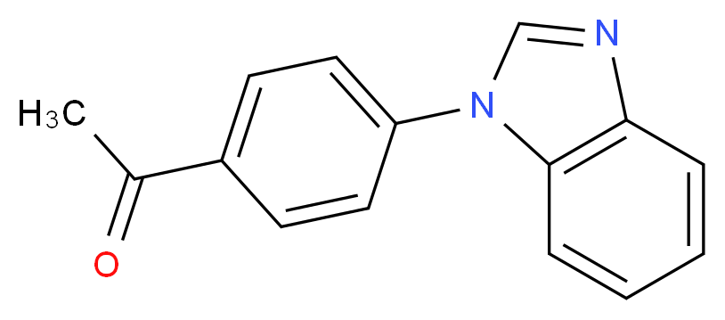 1-[4-(1H-1,3-benzodiazol-1-yl)phenyl]ethan-1-one_分子结构_CAS_25700-10-1