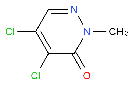 4,5-dichloro-2-methyl-2,3-dihydropyridazin-3-one_分子结构_CAS_933-76-6