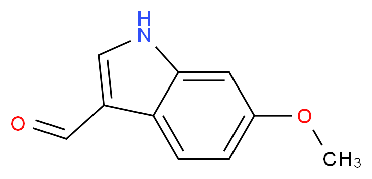 6-methoxy-1H-indole-3-carbaldehyde_分子结构_CAS_70555-46-3