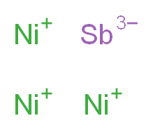 tris(λ<sup>1</sup>-nickel(1+) ion) stibanetriide_分子结构_CAS_12503-49-0